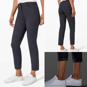Lululemon City Sleek 5 Pocket 7/8 black Pant size 4